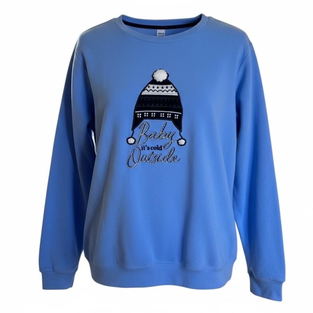👛 (ANY 2/$20) GEORGE Soft Fleece Pyjama Top with Winter Theme